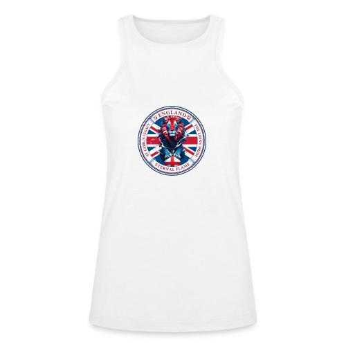 England Lion Emblem T Shirt, Flag Pride Gift - American Apparel Women’s Racerneck Tank