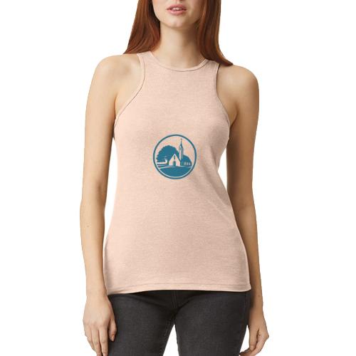 ELC Emblem Round - American Apparel Women’s Racerneck Tank