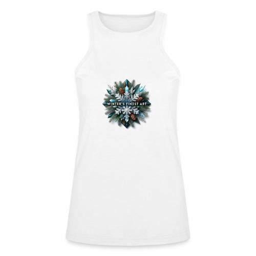 Intricate Frozen Evergreen T-Shirt - American Apparel Women’s Racerneck Tank