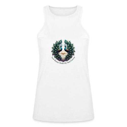 Your Beauty Holds My Soul Peacock Gifts T-Shirt - American Apparel Women’s Racerneck Tank