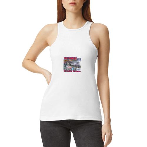 Brady Bacon #LetsRaceTwo Winner - American Apparel Women’s Racerneck Tank
