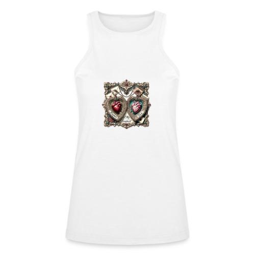 Keeper of My Deepest Love Victorian Locket T-Shirt - American Apparel Women’s Racerneck Tank