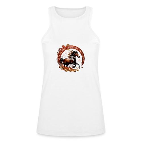 Year of the Horse Fiery Spirit T Shirt, Lunar New - American Apparel Women’s Racerneck Tank