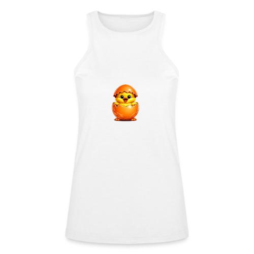 Easter Chick Orange - American Apparel Women’s Racerneck Tank