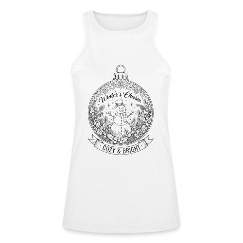 Festive Snowman T-Shirt - American Apparel Women’s Racerneck Tank