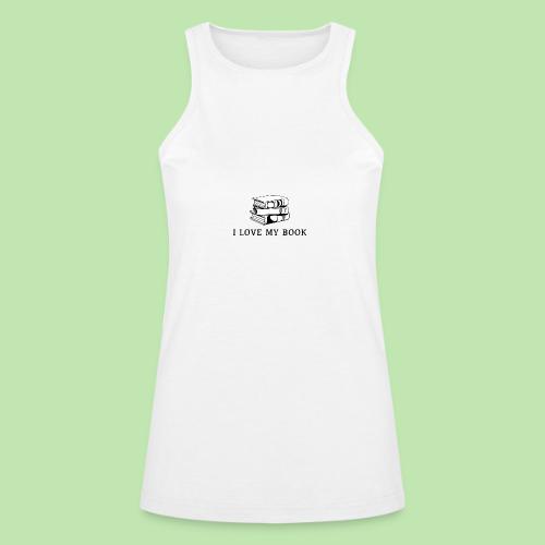 I love my book t-shirt - American Apparel Women’s Racerneck Tank