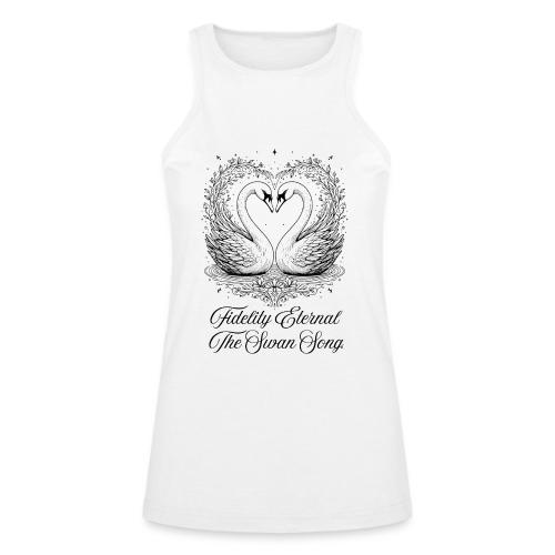 Poetic Swan T-Shirt - American Apparel Women’s Racerneck Tank