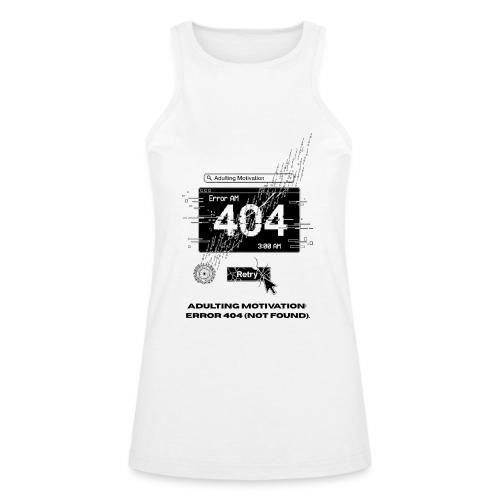 Adulting Motivation: Error 404 T-Shirt - American Apparel Women’s Racerneck Tank