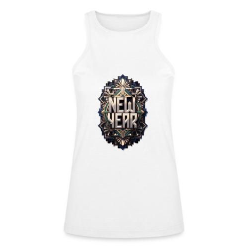 Evergreen New Year T-Shirt - American Apparel Women’s Racerneck Tank