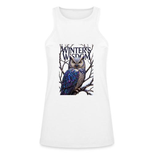 Crystalized Forest Owl T-Shirt - American Apparel Women’s Racerneck Tank