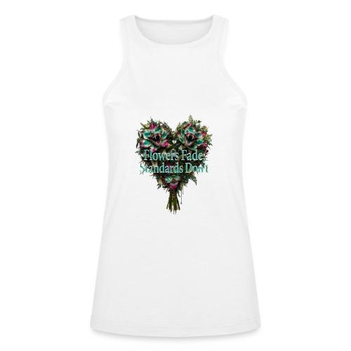 Flowers Fade, Standards Don't T-Shirt - American Apparel Women’s Racerneck Tank