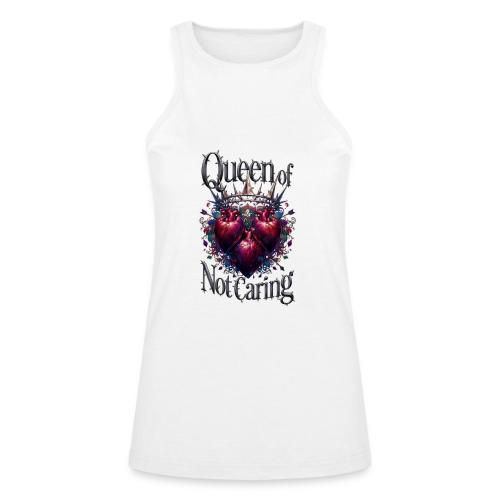 Queen of Not Caring T-Shirt - American Apparel Women’s Racerneck Tank