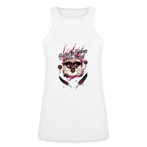 Burned the Evidence Feels Great T-Shirt - American Apparel Women’s Racerneck Tank