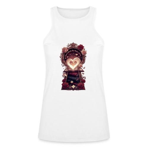 You Unlock the Story of Us Library Gifts T-Shirts - American Apparel Women’s Racerneck Tank