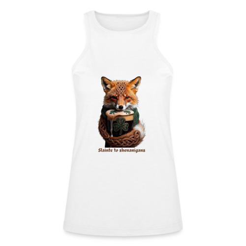 Sly Emerald Fox Toast T-Shirt - American Apparel Women’s Racerneck Tank