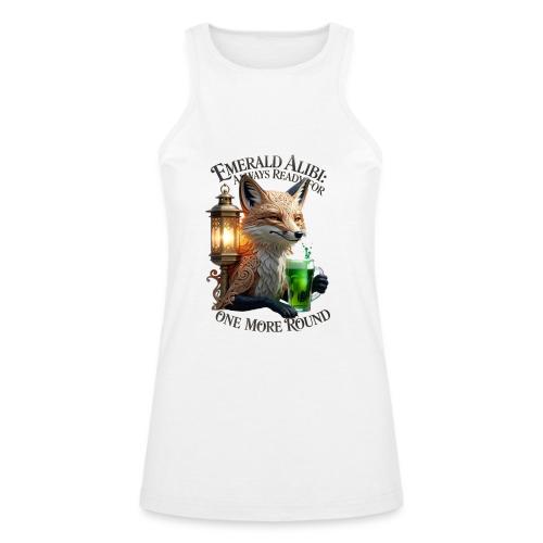 Emerald Alibi Fox Graphic Tee - American Apparel Women’s Racerneck Tank