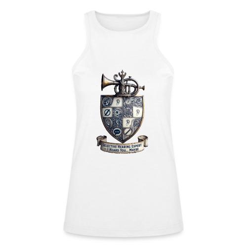 Selective Hearing Expert Crest T Shirt - American Apparel Women’s Racerneck Tank