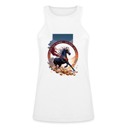 Year of the Horse Dawn T Shirt,Lunar New Year Gift - American Apparel Women’s Racerneck Tank