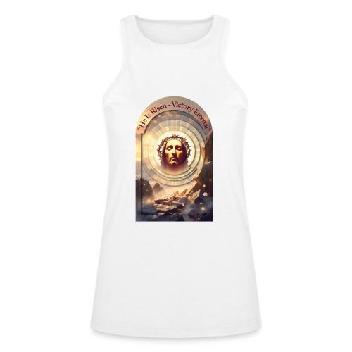 Easter He Is Risen Sacred Face T Shirt, wife Gift - American Apparel Women’s Racerneck Tank