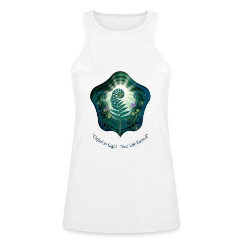 Easter Unfurl in Light Resurrection T Shirt, Gift - American Apparel Women’s Racerneck Tank