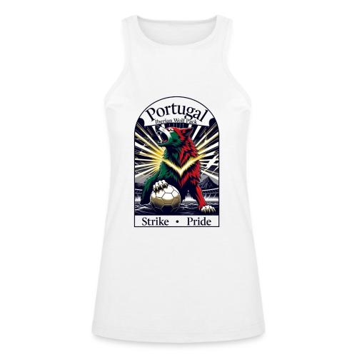 Portugal Iberian Wolf Soccer T Shirt, Pride Gift - American Apparel Women’s Racerneck Tank