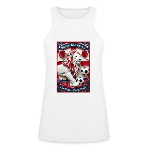 England Lion Soccer T Shirt, Football Pride Gift - American Apparel Women’s Racerneck Tank