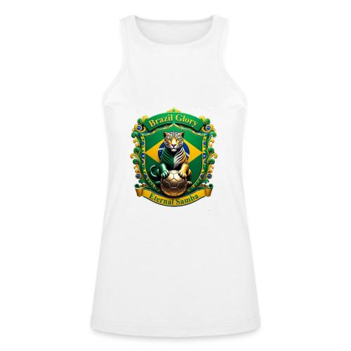 Brazil Jaguar Glory Tee, Brazilian Pride Gift - American Apparel Women’s Racerneck Tank