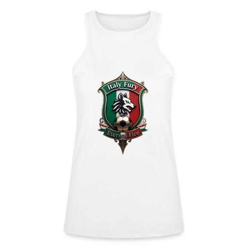 Italy heritage Wolf Fury Tee, Pride Badge Gift - American Apparel Women’s Racerneck Tank