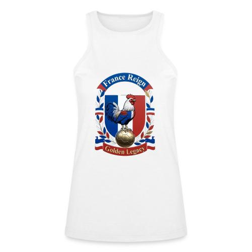 France Rooster Reign T-Shirt, Tricolore Pride Gift - American Apparel Women’s Racerneck Tank