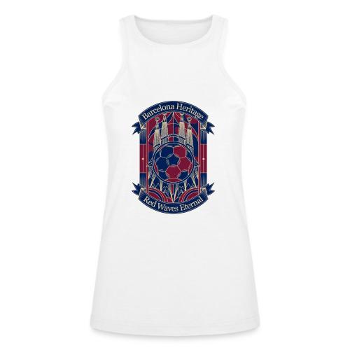 Barcelona Red Heritage T Shirt, Barsa fan Gift - American Apparel Women’s Racerneck Tank