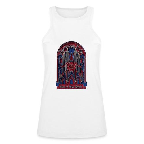 Barcelona Scarlet Pride T Shirt, Vibrant City Gift - American Apparel Women’s Racerneck Tank