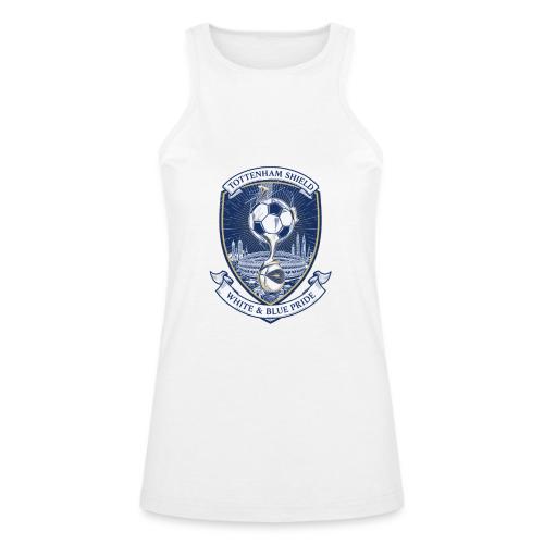 Iconic North London Soccer Emblem Art Print - American Apparel Women’s Racerneck Tank