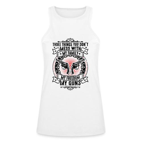 Three Things You Don't Mess With BLACK - American Apparel Women’s Racerneck Tank