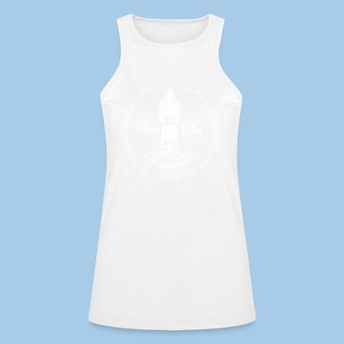 I could travel the world, the ocean blue - American Apparel Women’s Racerneck Tank