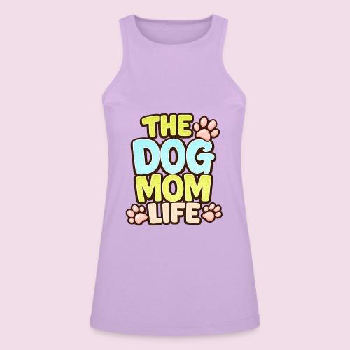 The Dog Mom Life Retro Vintage Dog Lover - American Apparel Women’s Racerneck Tank