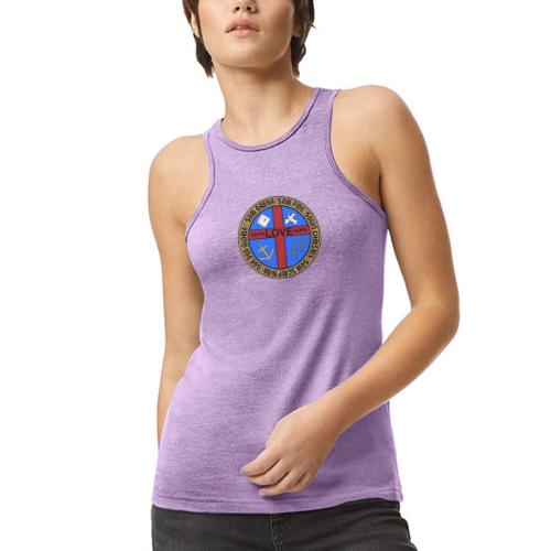 Five Solas Faith Hope Love Shirt–Christian Symbols - American Apparel Women’s Racerneck Tank