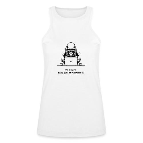 My Anxiety Has a Bone to Pick With Me T-Shirt - American Apparel Women’s Racerneck Tank