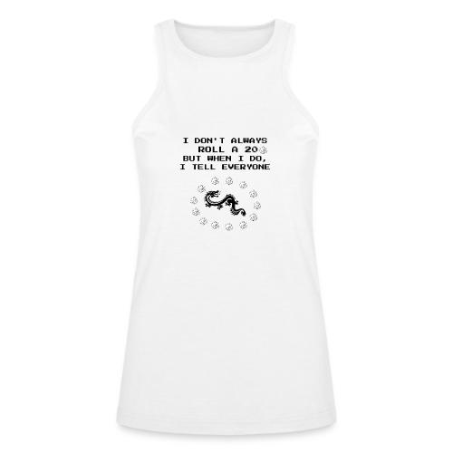 I Don't Always Roll a 20 D&D T-Shirt | Retro 8-Bit - American Apparel Women’s Racerneck Tank