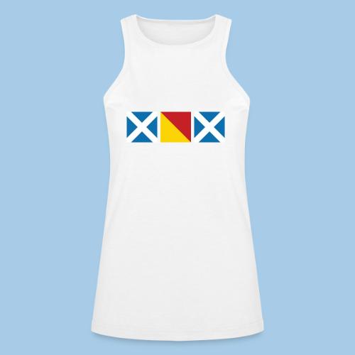 MOM - Nautical flags - American Apparel Women’s Racerneck Tank
