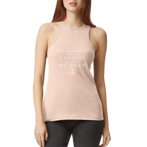 THIS IS MY PORT - American Apparel Women’s Racerneck Tank