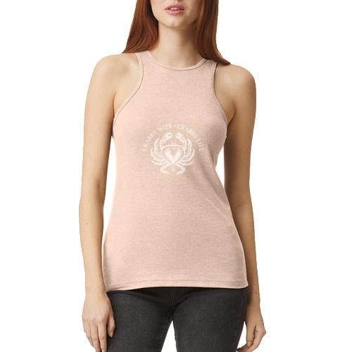 Crabby wife Crabby Life - American Apparel Women’s Racerneck Tank