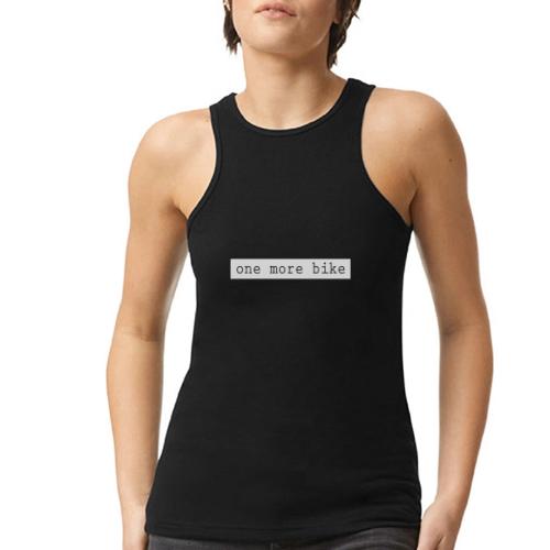 One More Bike - American Apparel Women’s Racerneck Tank