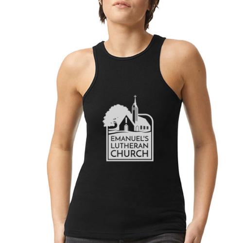 Single Vertical white2 - American Apparel Women’s Racerneck Tank