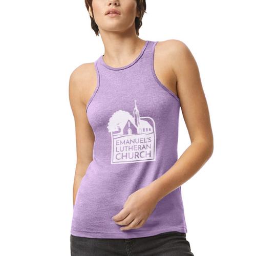 Single Vertical white2 - American Apparel Women’s Racerneck Tank