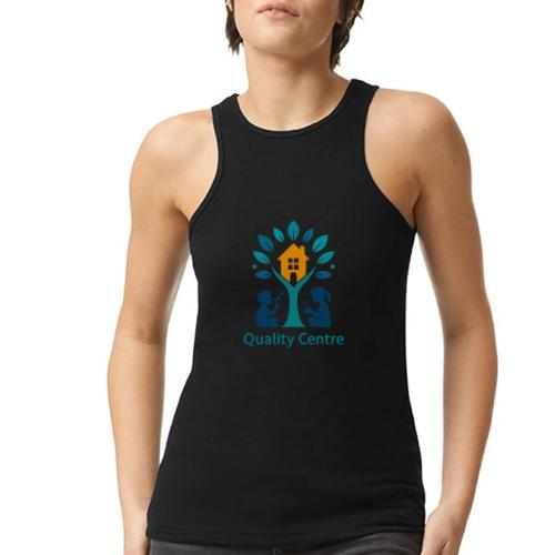 Quality Learning Center on Slim Fit Rib Women's - American Apparel Women’s Racerneck Tank