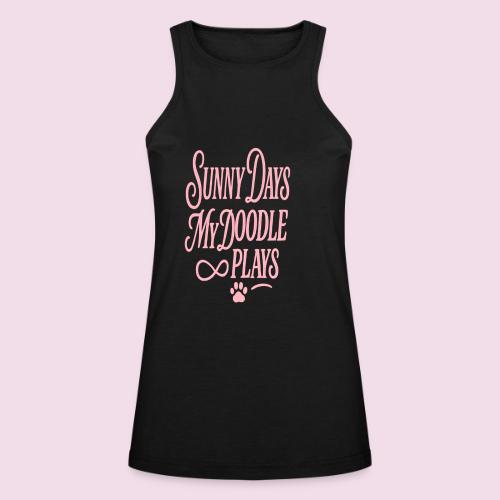 Sunny Days My Doodle Plays - American Apparel Women’s Racerneck Tank