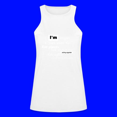 I'm a Vegan - American Apparel Women’s Racerneck Tank