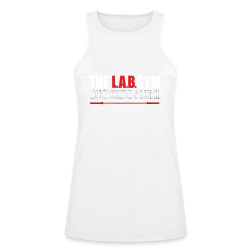 L A B Logo Standard Shirt Front - American Apparel Women’s Racerneck Tank