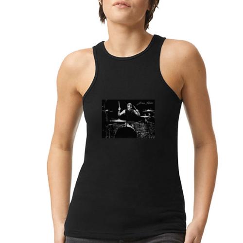 Landon Hall On Drums - American Apparel Women’s Racerneck Tank