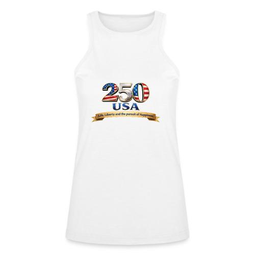 250 USA Liberty Banner - American Apparel Women’s Racerneck Tank